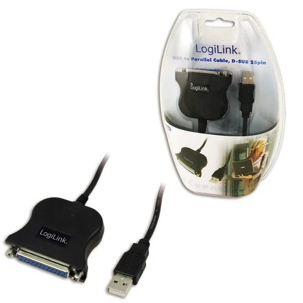 Adaptador Usb a Macho para Porta Paralela D-Sub 25pin