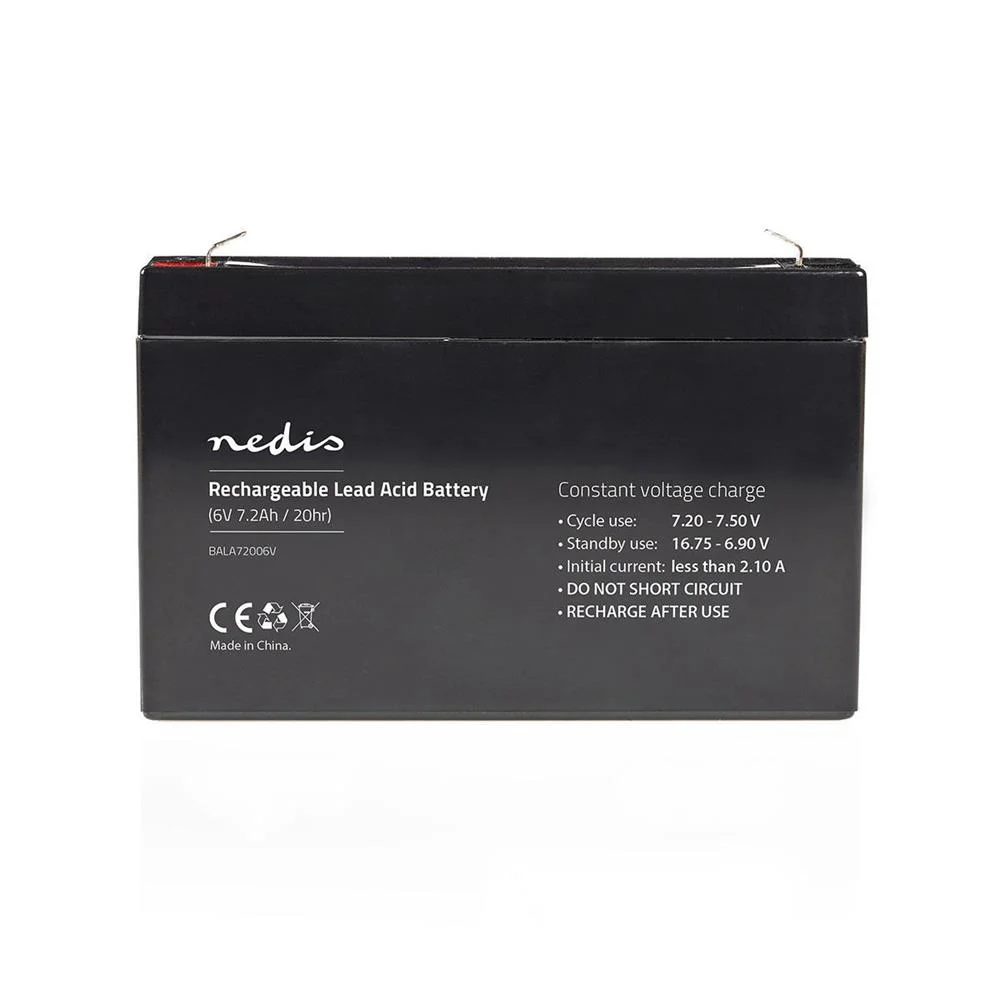 Bateria de Chumbo Acido 6V 7200mAh Recarregavel