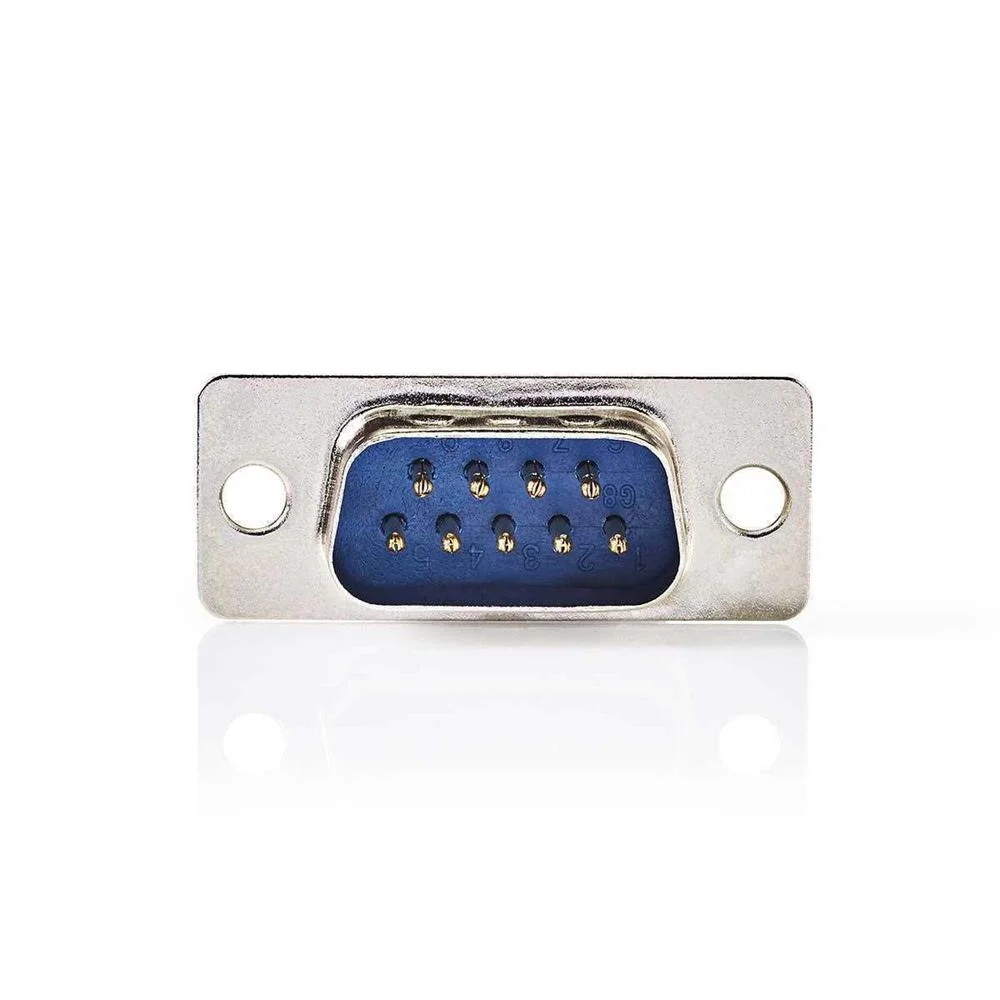 Adaptador D-Sub Chassis para D-Sub 9P Macho Metal