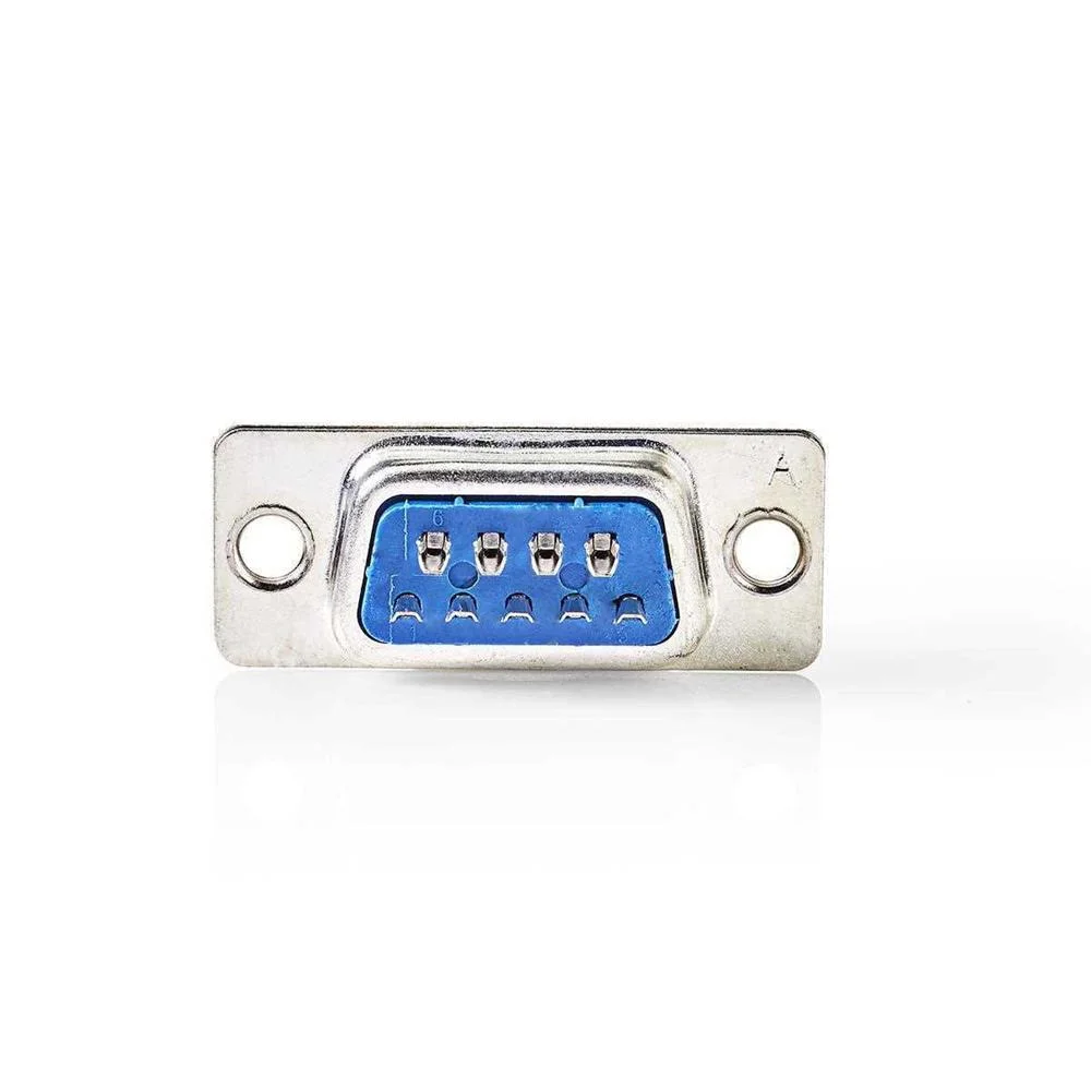 Adaptador D-Sub Chassis para D-Sub 9P Macho Metal
