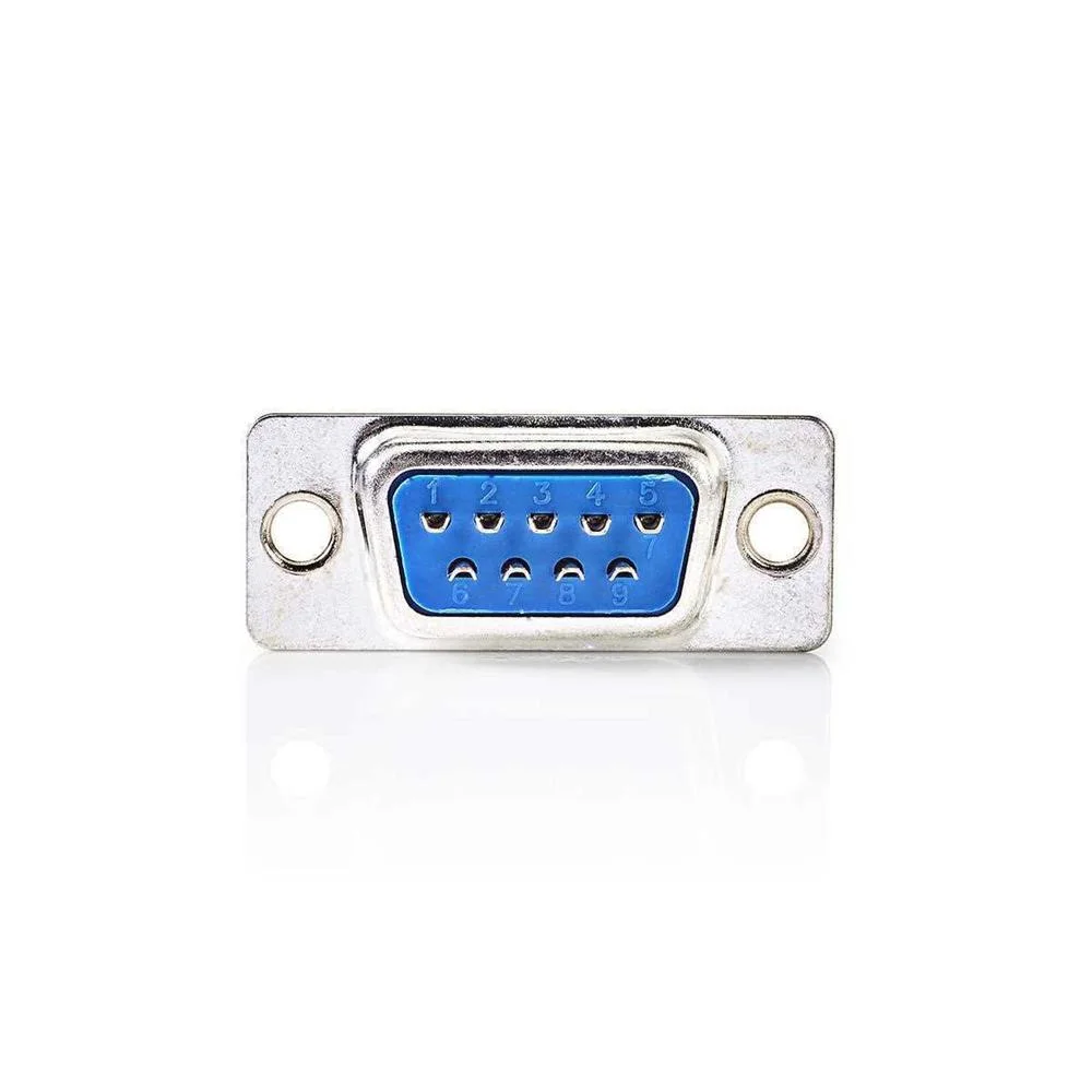 Ficha D-Sub Chassis 9p Femea Metal