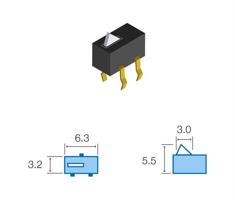 Interruptor Microswitch Fim Carreira 12Vdc 50mA