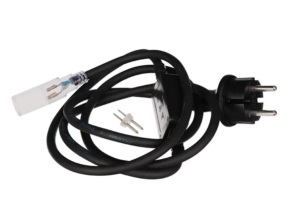 Cabo de Alimentação à Prova de Água para Cordão de Luz LED - 1 Unid.