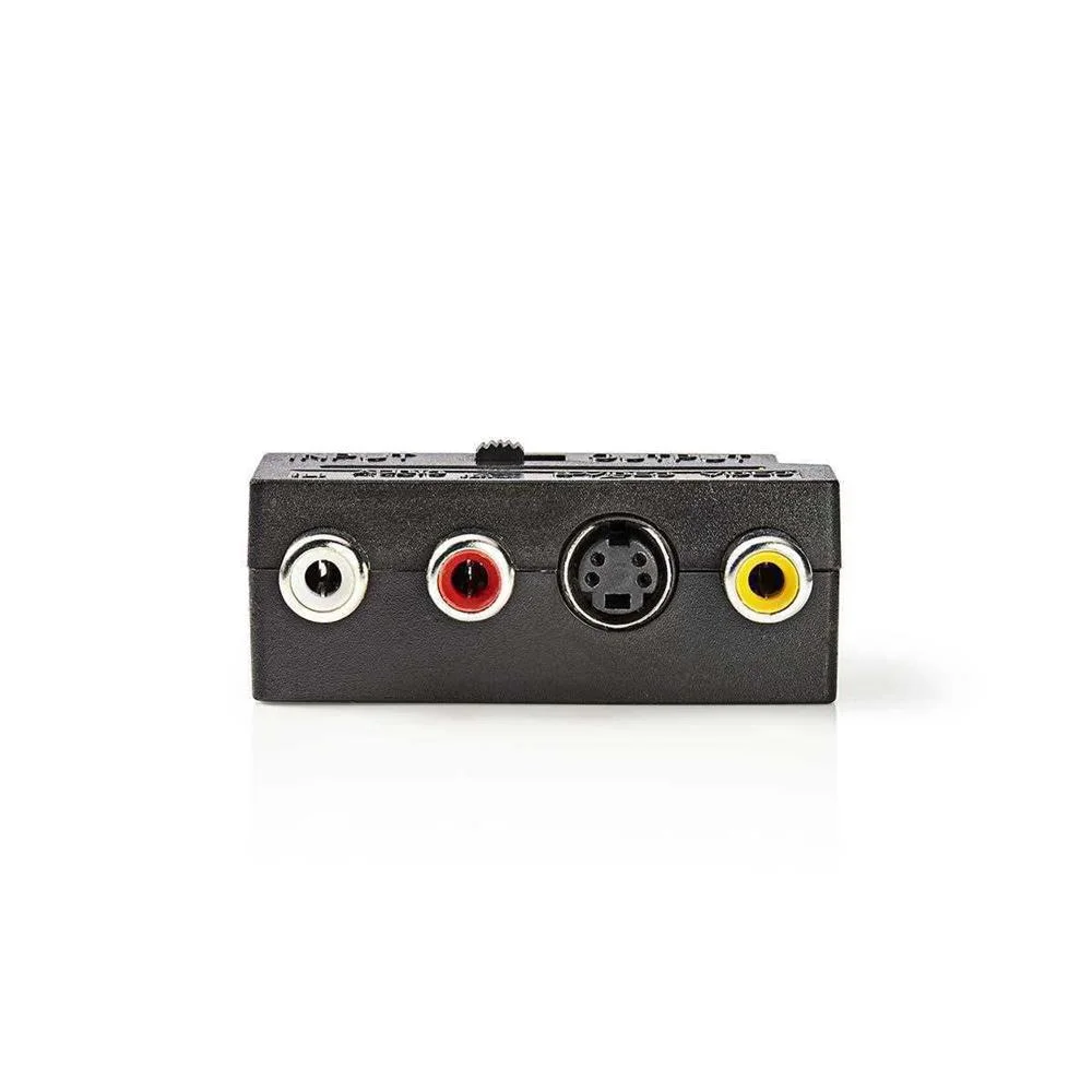 Adaptador Giratorio Scart | Scart Macho - S-Video.