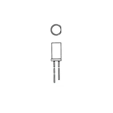 5mm Flat-Top LED Lamp Yellow Diffused