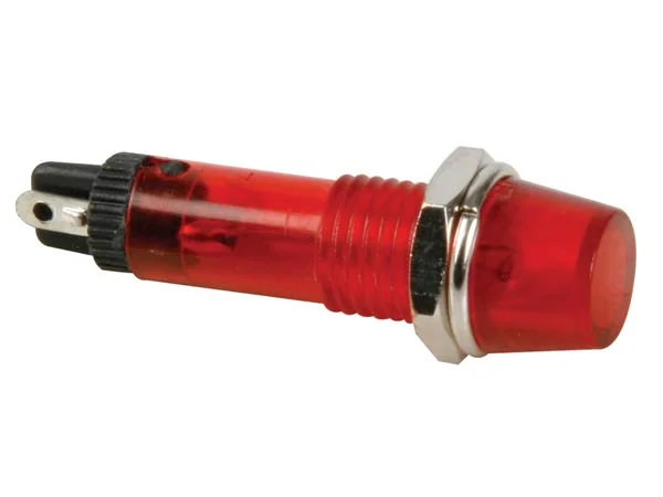 Round 8mm Panel Control Lamp 220v Red