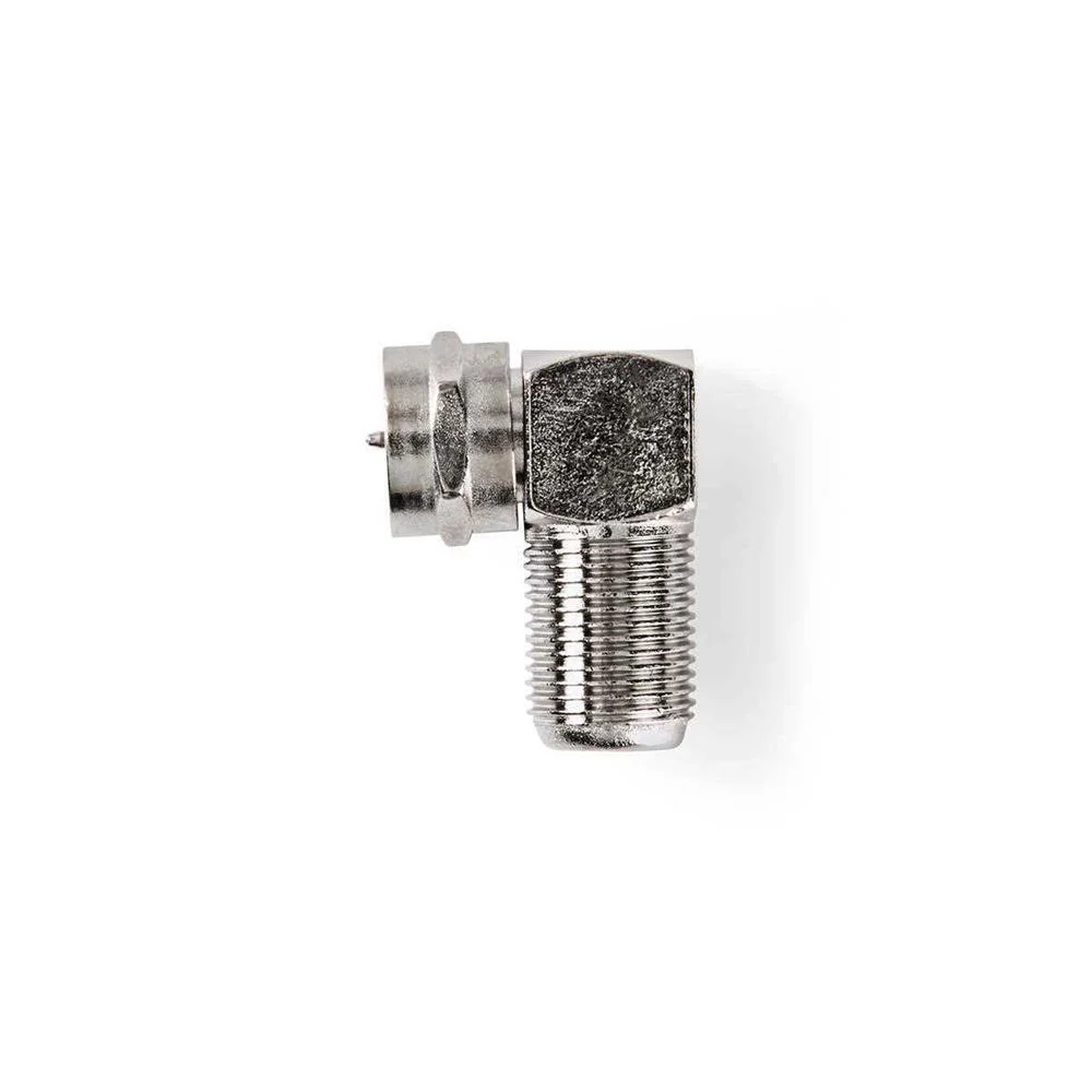 Adaptador F Macho para F Femea 90º  Metal