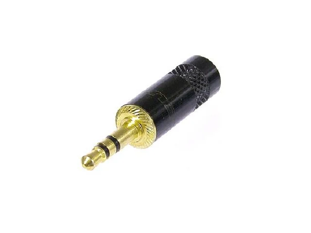 Conector Estéreo 3.5 Mm Macho Negro