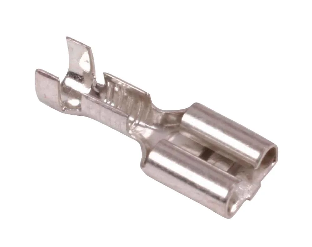 Fast On Connector 6.3 Mm Fêmea Pvc Prateado