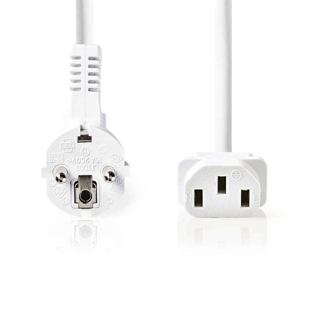 Cable de Alimentación | Schuko Macho En Ángulo - .