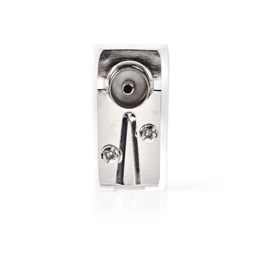 Conector Iec (Coaxial) | Angulado | Mujer | Niquelado | 75 Ohm | Roscado | Diámetro de Entrada Del C