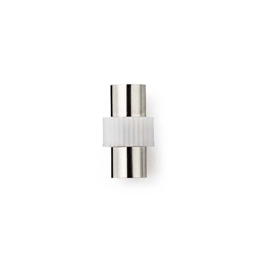 Adaptador de Satélite Y Antena | Iec (Coaxial) Hembra | Iec (Coaxial) Hembra | Niquelado | 75 Ohm | 