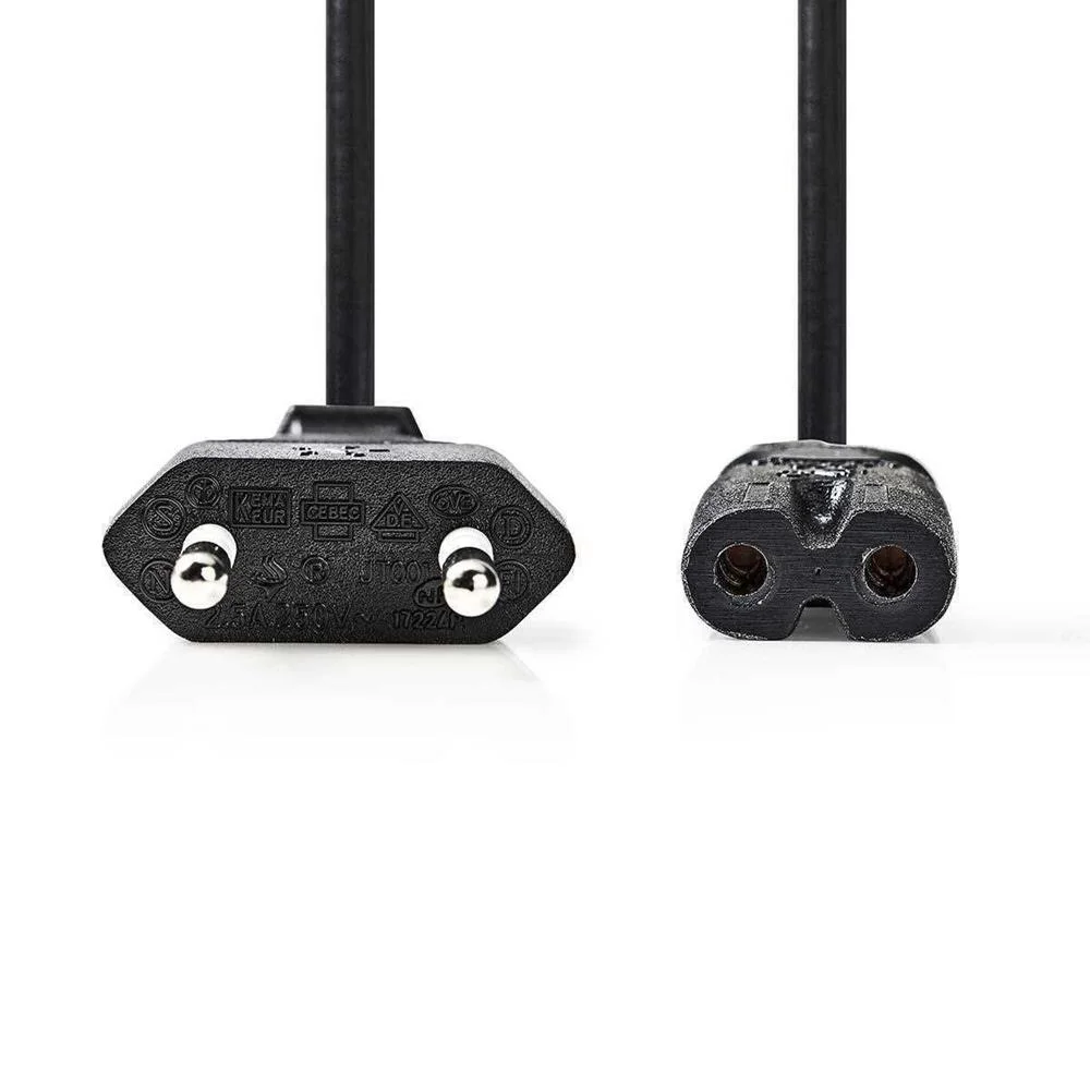 Cabo De Alimentação  Conector Europeu - Iec-320-.