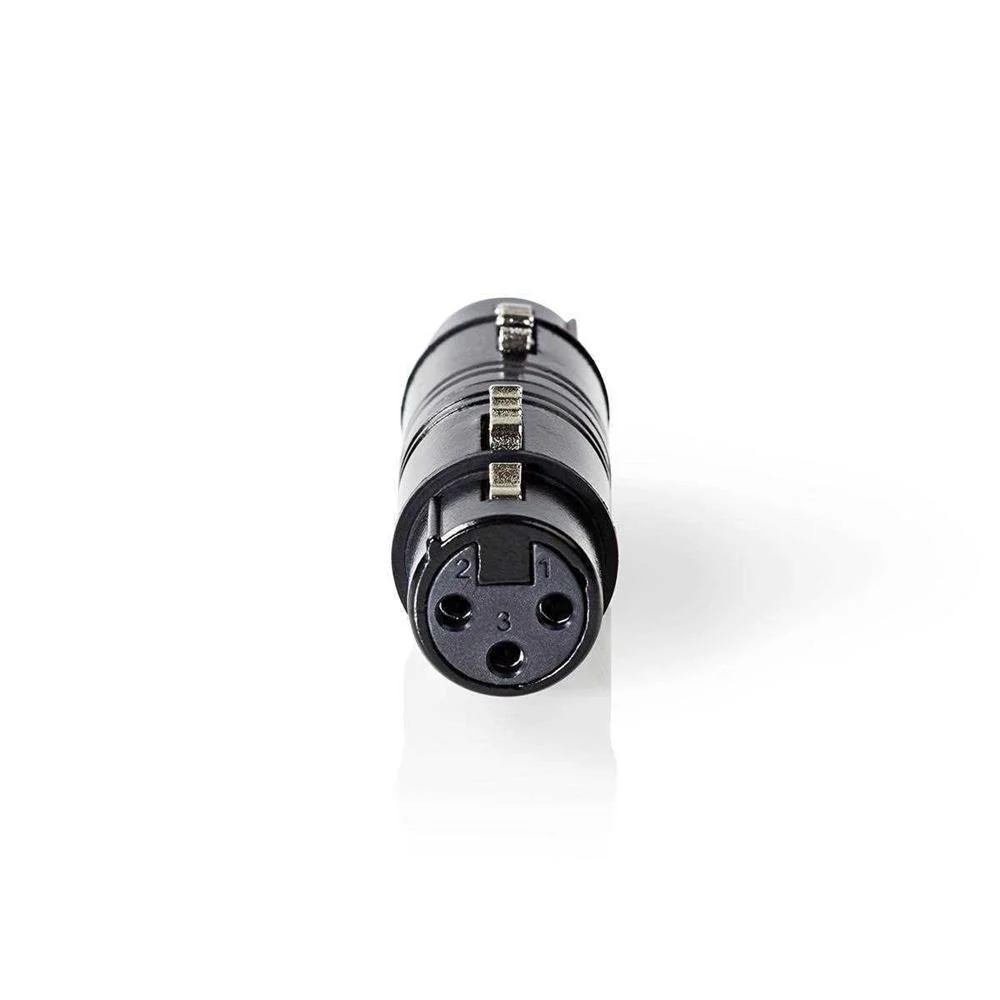 Ficha Adaptadora Xlr 3p Fêmea / Xlr 3p Fêmea Nedis