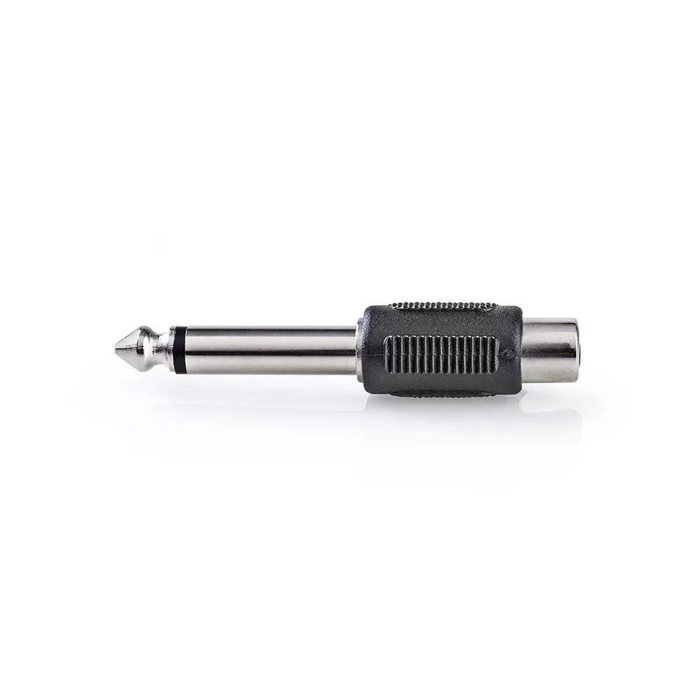 Adaptador De Áudio Mono  635 Mm Masculino - Rca.
