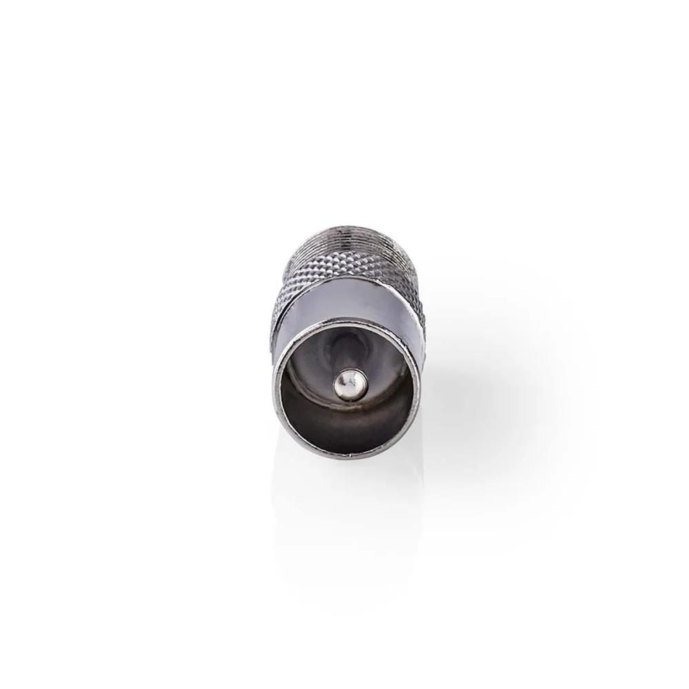 Adaptador de Satélite Y Antena | Iec (Coaxial) Macho | F Hembra | Niquelado | 75 Ohm | Recto | Metal