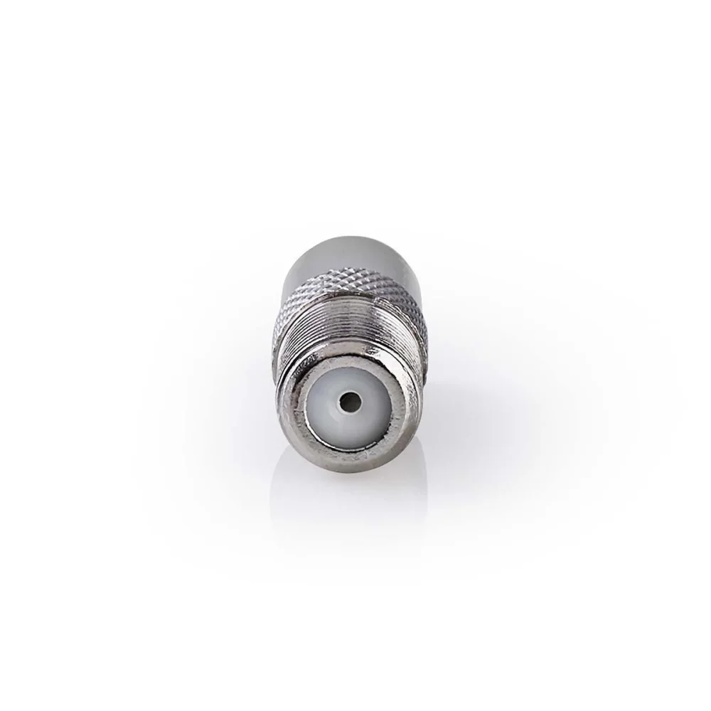 Adaptador de Satélite Y Antena | Iec (Coaxial) Macho | F Hembra | Niquelado | 75 Ohm | Recto | Metal