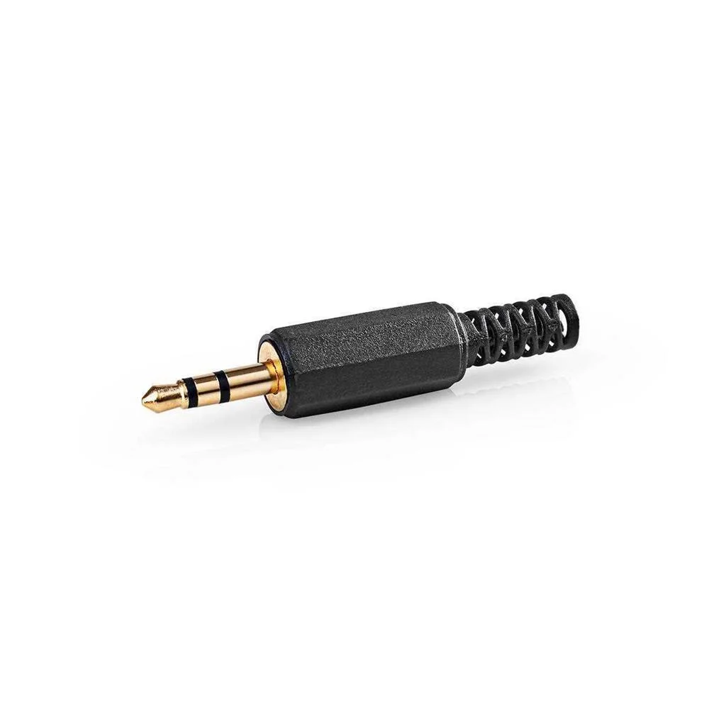 Conector Jack Estéreo | Macho de 3,5 Mm | Chapado.