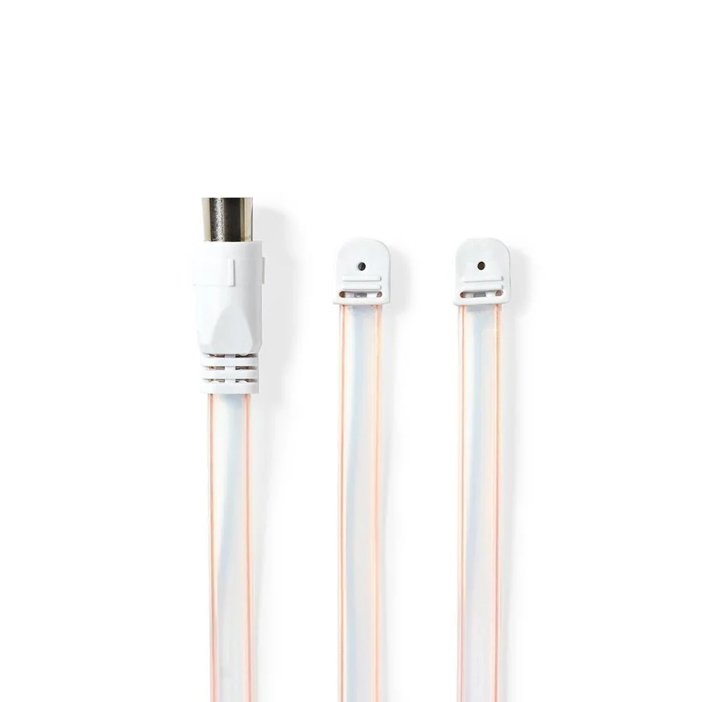 Cabo Coaxial  Iec (Coaxial) Macho  Aberto  50 Ohm  Não Blindado  1,90m  Pvc  Branco