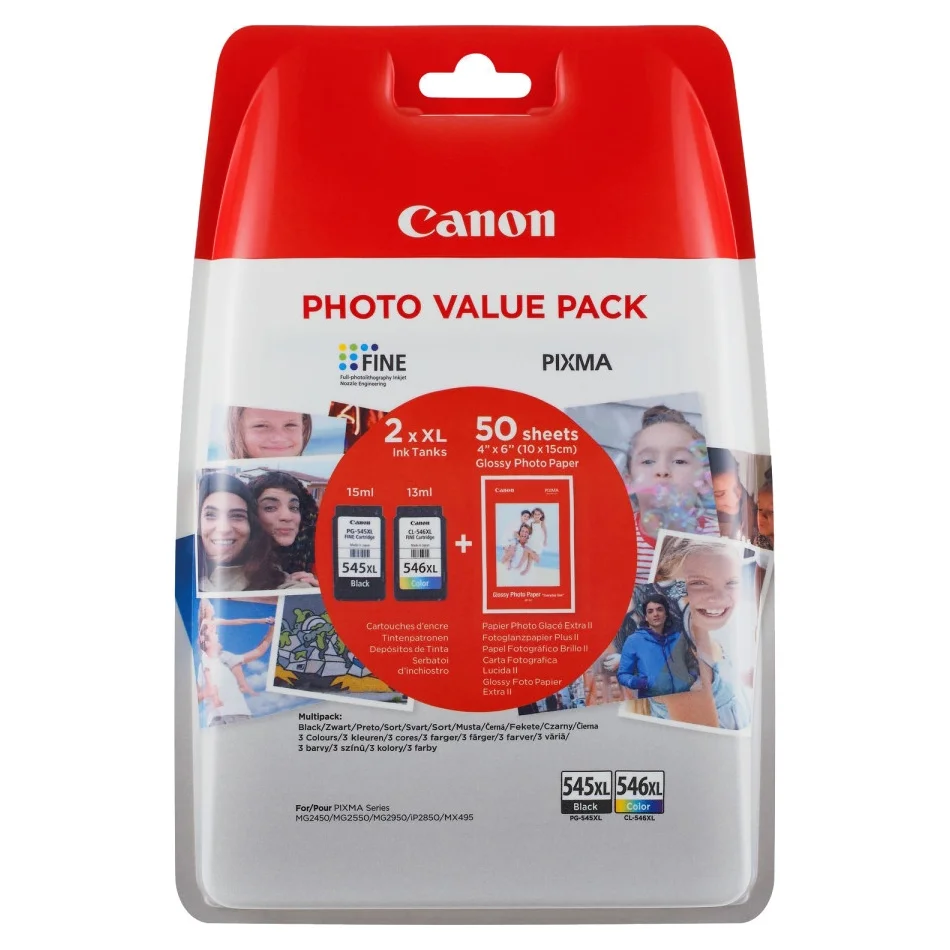 Tinteiro de Tinta Original Canon 545xl/546xl