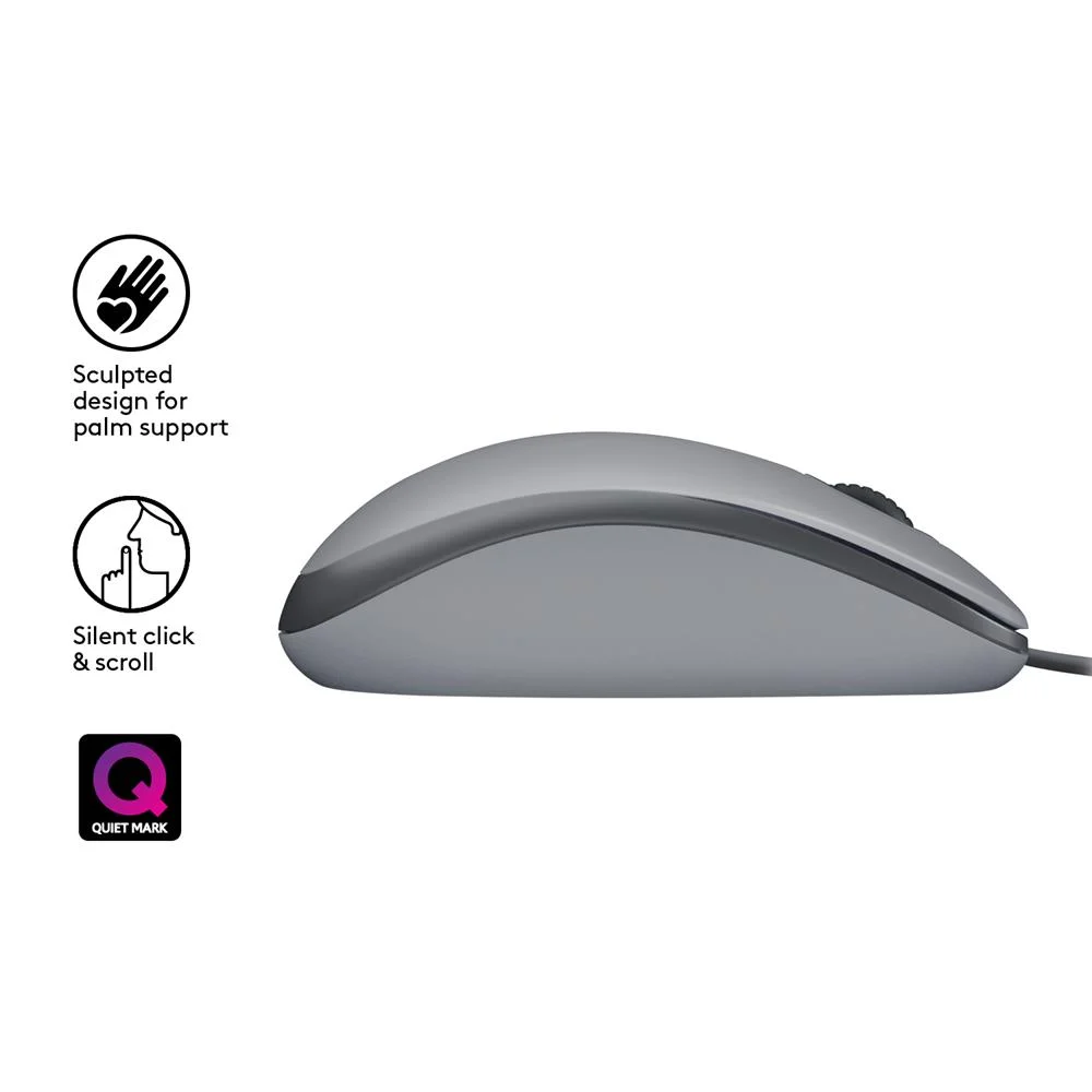 Logitech M110 Mouse Usb Type-A Optical 1000 Dpi A.