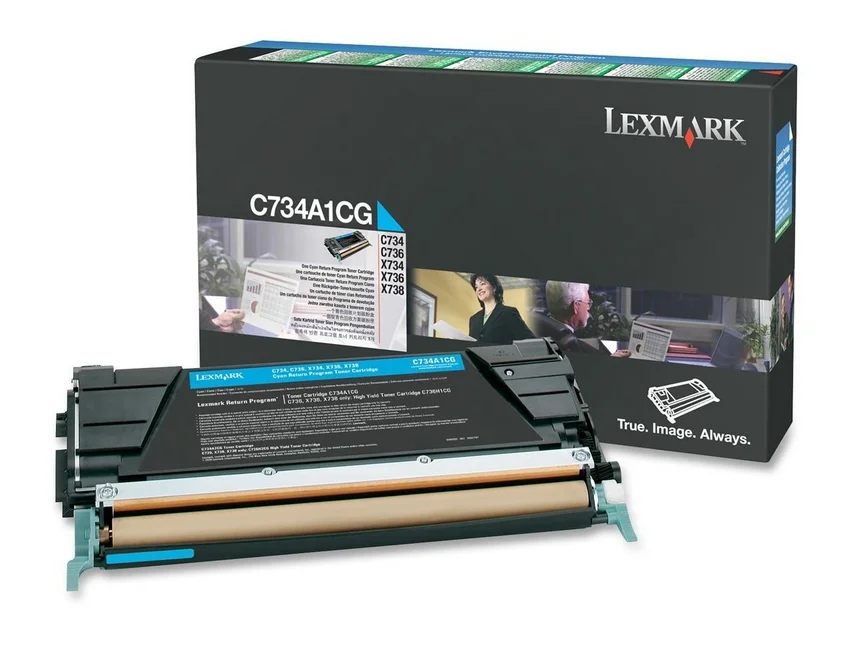 Toner Lexmark Cyan C73x/X73x com Programa de Reto.