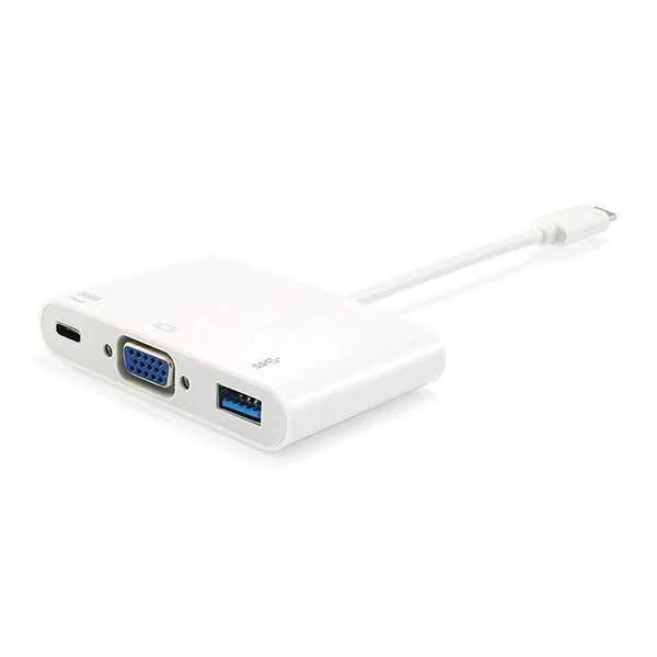 Equip Dock Usb-C->vga,Usb3.0,60wpd 1920x1080/60hz   0.15m Ws