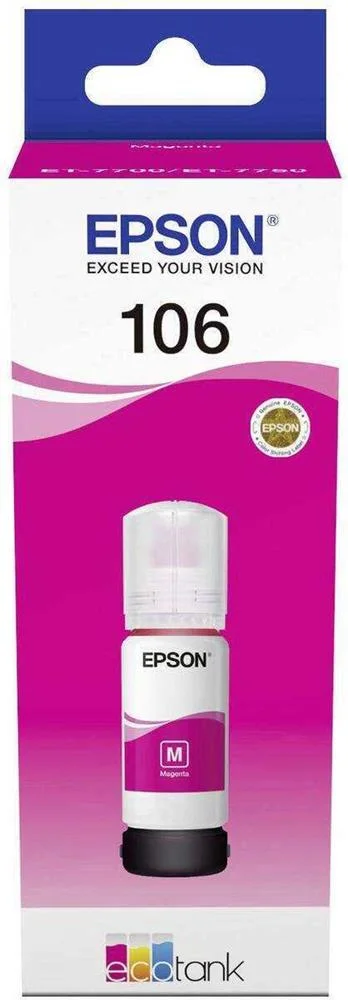 Recarga de Tinta Epson Serie 106 Magenta (70ml) - Ecotank 7700/7750