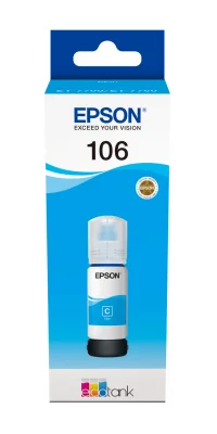 Recarga de Tinta Epson Serie 106 Ciano (70ml) - Ecotank 7700/7750