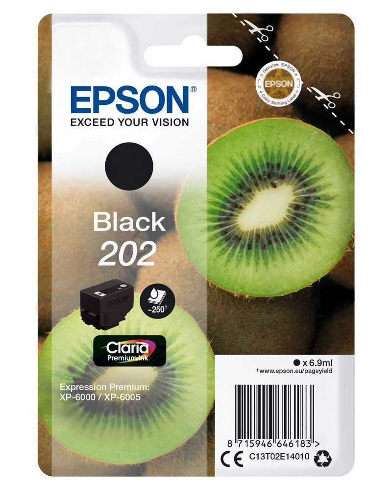 Cartucho de Tinta Epson 202 Black Claria Premium .