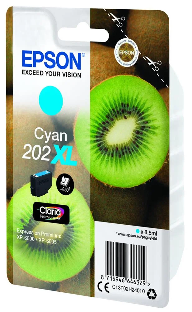Tinteiro Epson 202 Ciano Xl - Expression Premium Xp-600x/610x