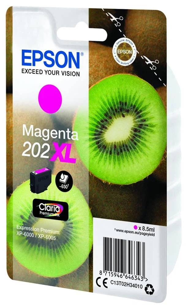 Tinteiro EPSON 202XL Magenta Claria Premium XP-60.
