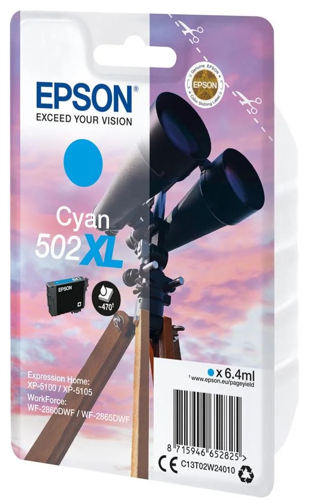 Epson Ink Cart. C13t02w24010 F?r Workforce Wf-2860dwf/ Expression Home Xp-5100 (Cyan Xl)