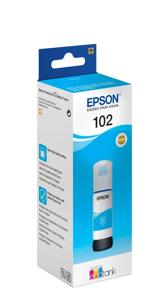 Tinteiro Epson 102 Ecotank Cyan Ink Bottle