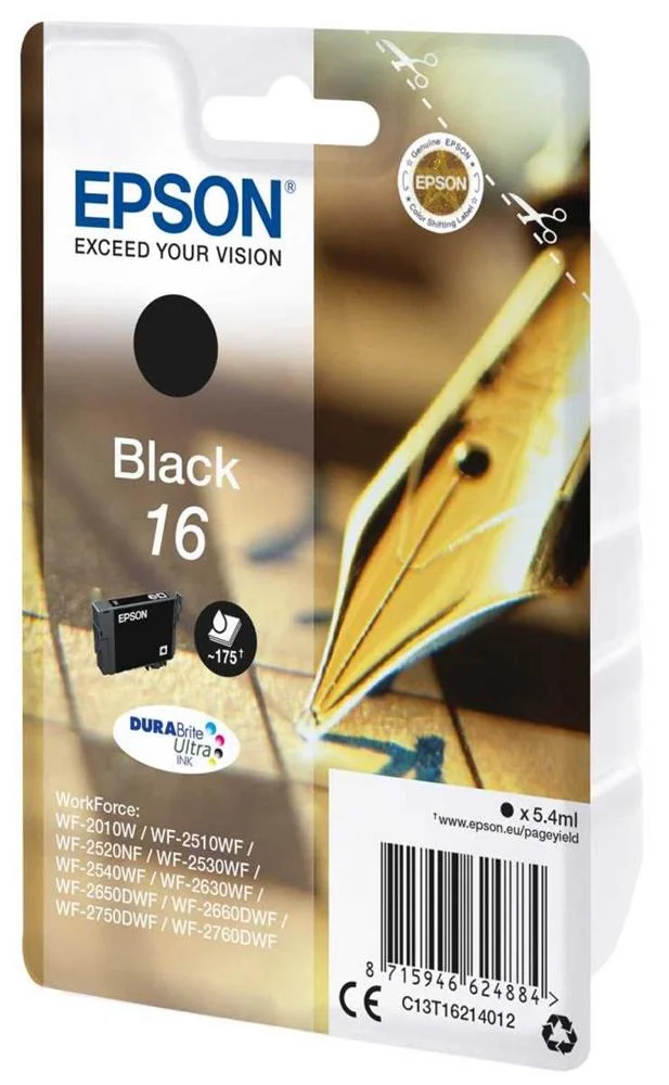 Epson Tinteiro Preto 16 Durabrite Ultra Ink