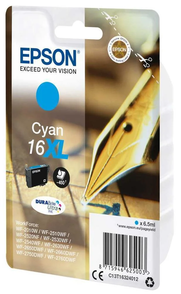 Tinteiro Compatível Epson T16xl Ciano