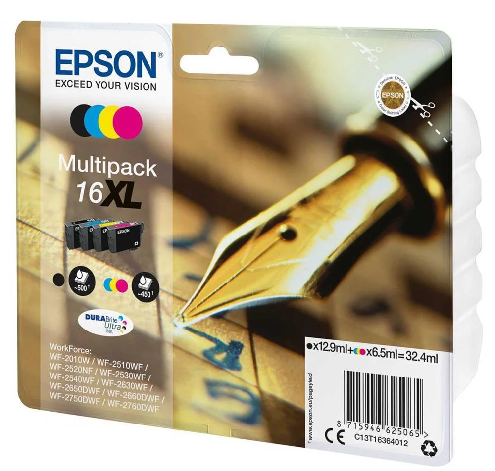 Cartucho Compatível Epson T16xl Multicolor