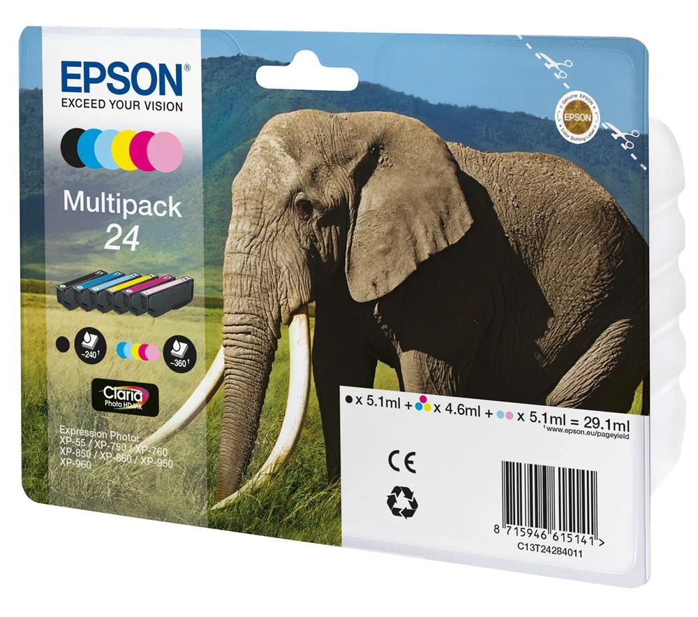 Multipack Epson 6-Cores 24 Claria Photo Hd Ink - .