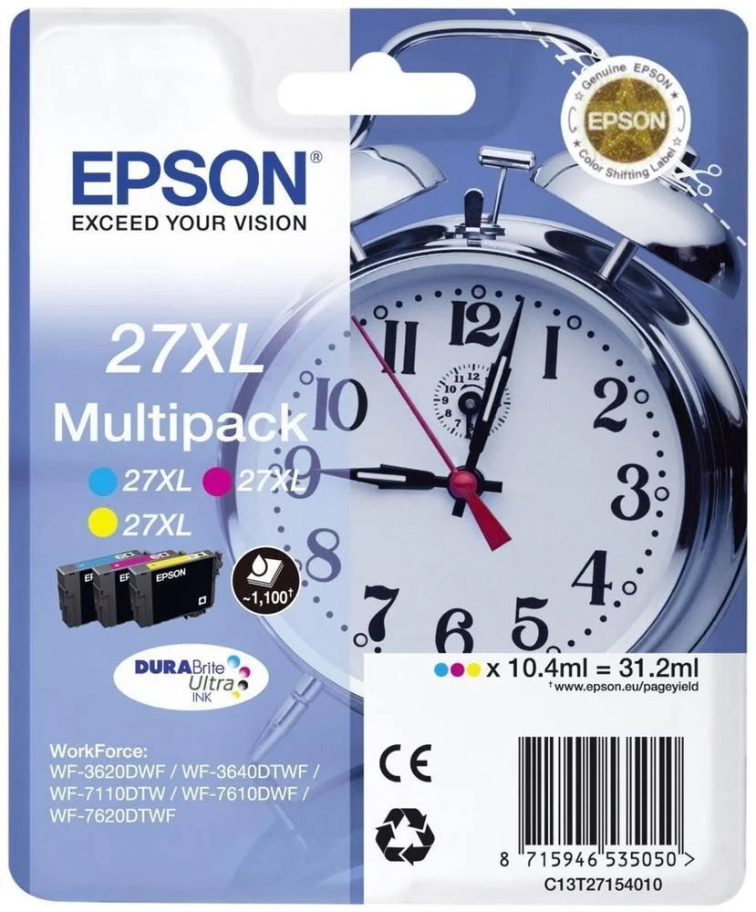 Epson Tinteiro Multipack (C/M/Y) 27xl Wf-3620-40/.