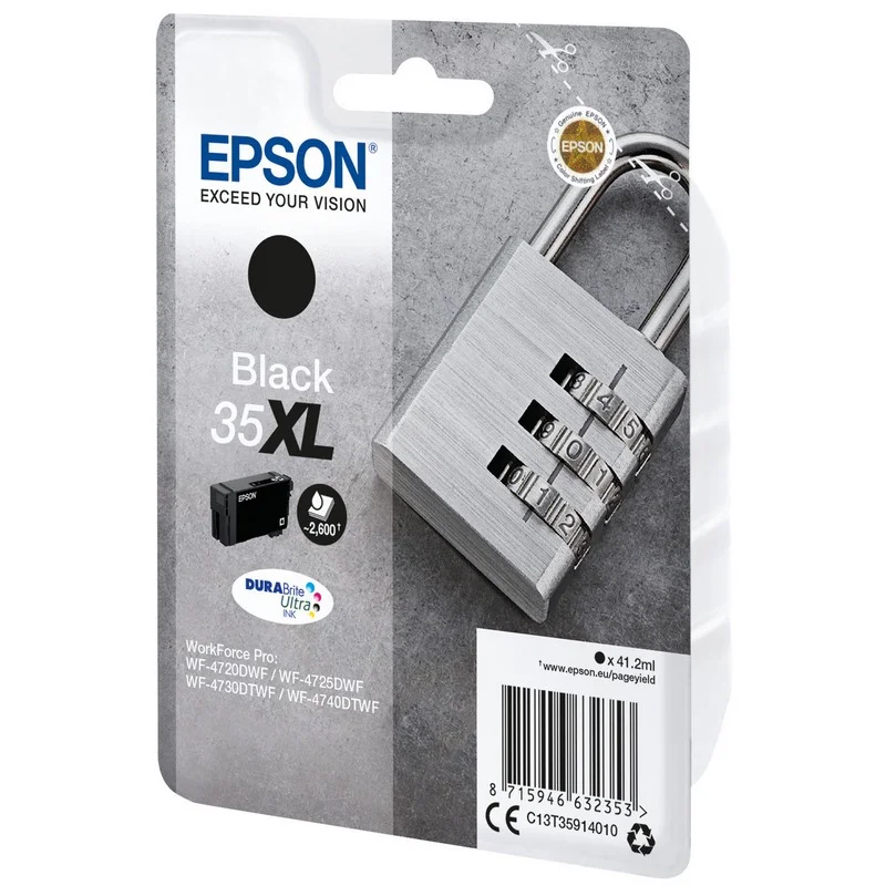 Tinteiro Epson 35 Preto Xl - Workforce Pro Wf-4720/4725/4730/4740