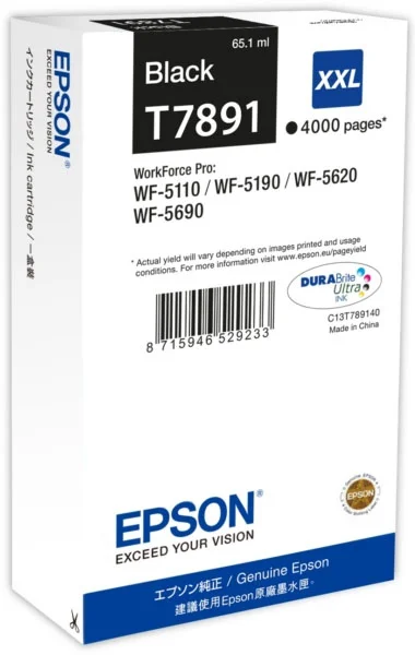 Tinteiro Xxl 4000p Wf-5xxx (Preto) - Epson