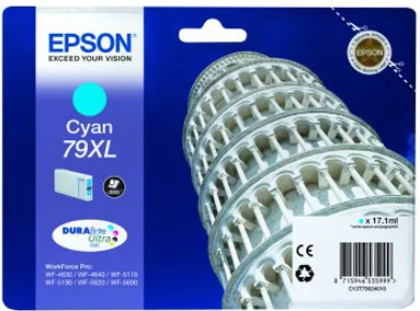 Tinteiro Epson T79 Ciano Xl - Workforce Pro Wf-46xx/51xx/56xx