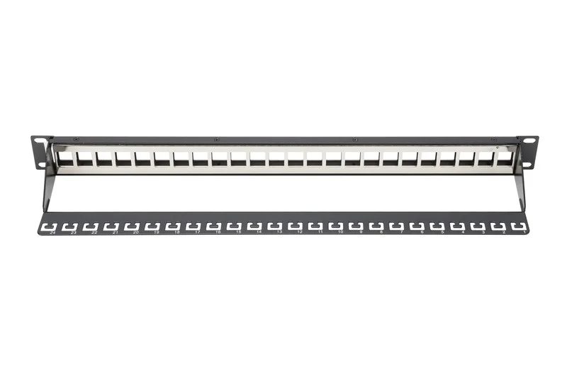 Patch Panel Digitus Apantallado 24 Puertos 1u Neg.