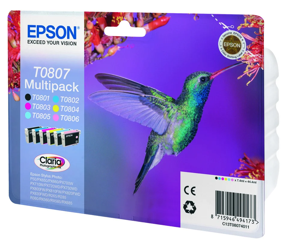 Pack 6x Tinteiros Photor265/R360/Rx558/685/Px700