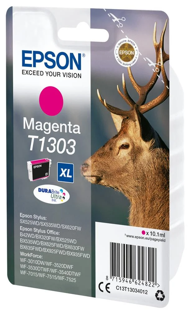 Tinteiro Epson T1303 Magenta Xl Stylus B42,Bx320/5x5/625/630/9x5,Sx5x5/620 & Wf-3010/3520/3540/7x15