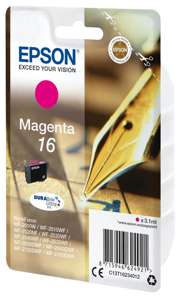 Tinteiro de Tinta Original Epson Durabrite T16