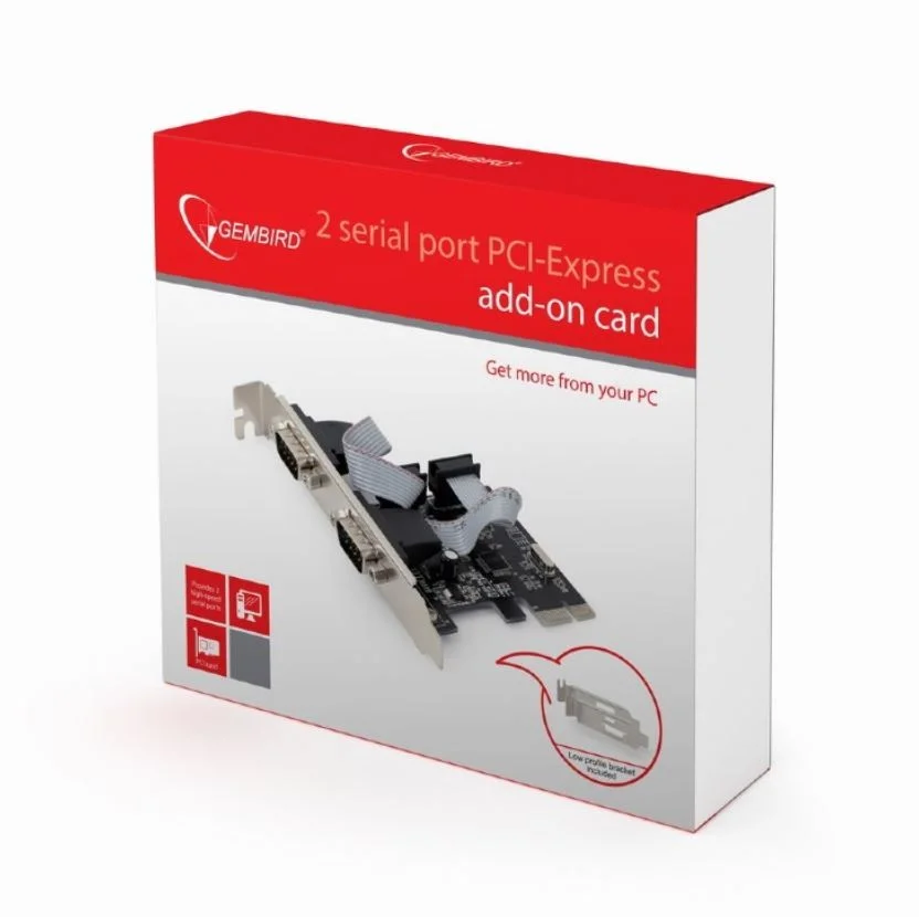 Placa Pci Express Porta Serie+ Adaptador Perfi.