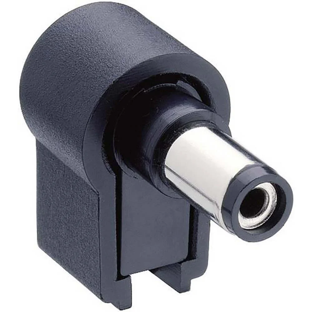 Conector de Corriente Macho Pvc Negro