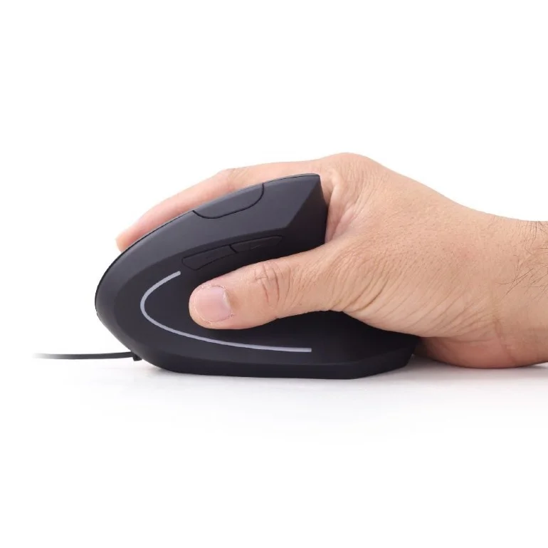 Raton Ergonomico Gembird Negro 6 Botones