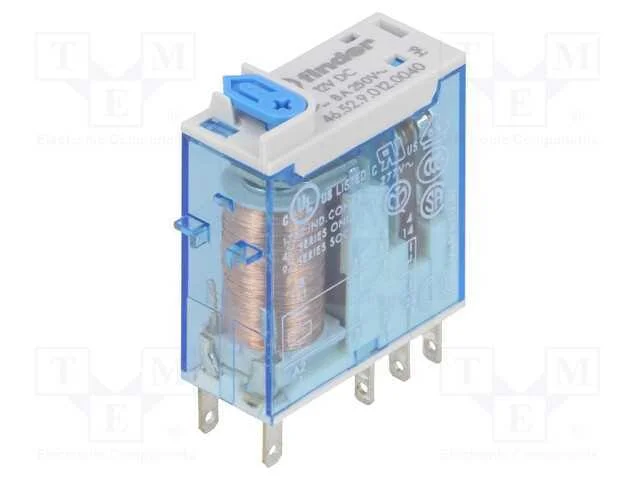 Relé Ele.   12VDC 8A/250VAC 8A/30VDC